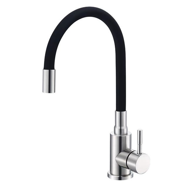 RUBINETTO MISCELATORE LAVELLO CUCINA CROLLA RUBINETTERIE LILLY 290 CROMO Al Migl