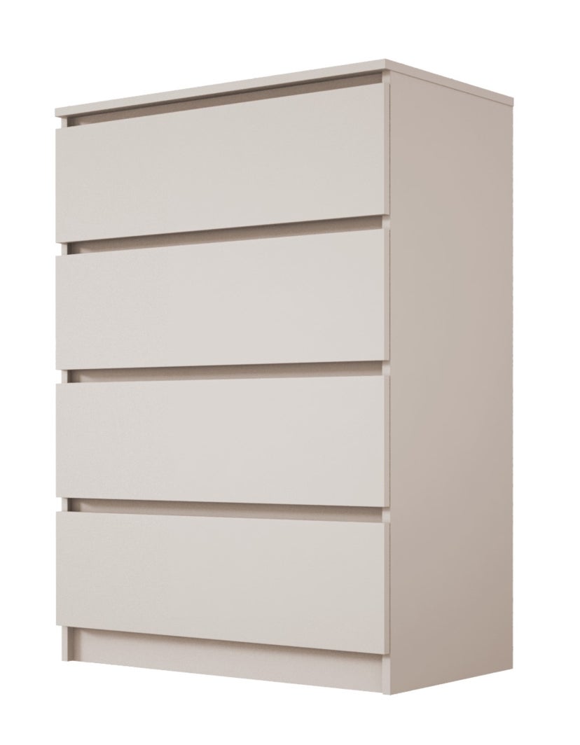 Commode 4 tiroirs, cachemire, 70 x 39 x 101 cm - 2