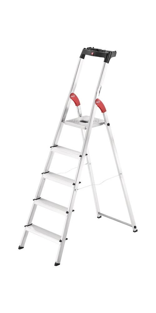 Drabina aluminiowa 5 stopniowa domowa HAILO L60 (wys. rob. 3,07m)