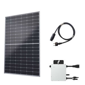Kit Solaire Plug & Play 455Wc - Panneau Bifacial DMEGC + Micro-onduleur Hoymiles Wi-Fi - Pour Autoconsommation Facile