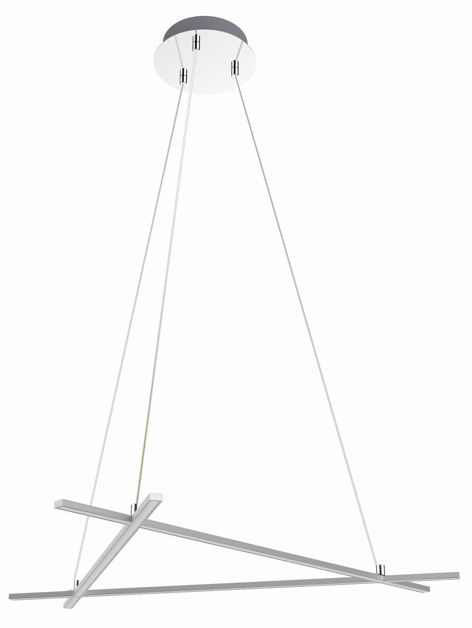 Lampa wisząca Andros srebrna LED 30W 4000K 2600lm wym: 120 x 70 x 62 cm metal Apeti