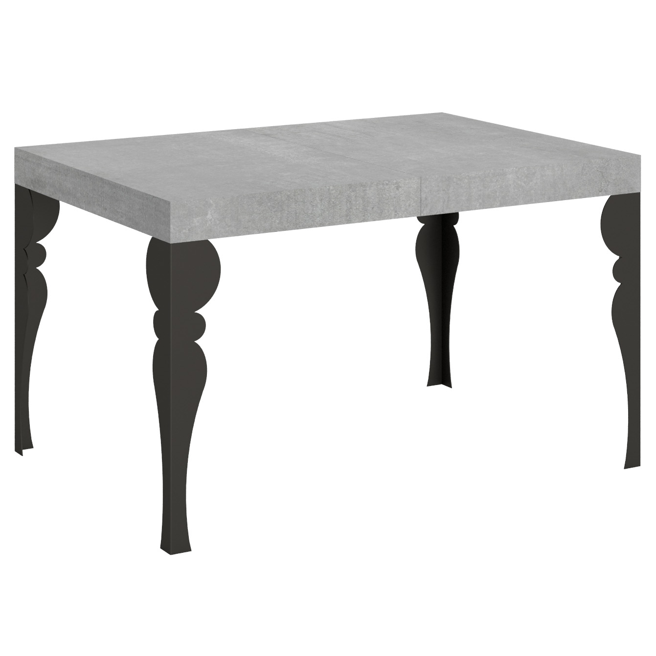 Stół rozkładany 90x130/234 cm Paxon Cement rama antracyt