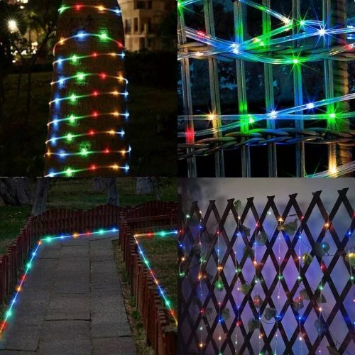 Tubo Luminoso Esterno 20M, SODREE 200 LED Luci Natale IP67 Impermeabile, Stringa 8 Modalità - Foto 7