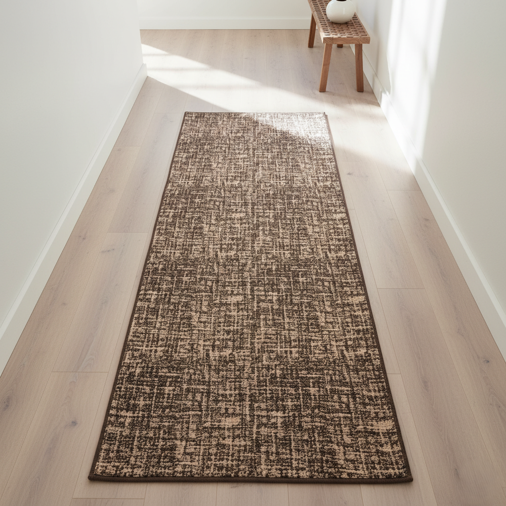 Tapis couloir Tessaro style et confort à chaque espace de vie, Marron, 80 x 400 cm - 6