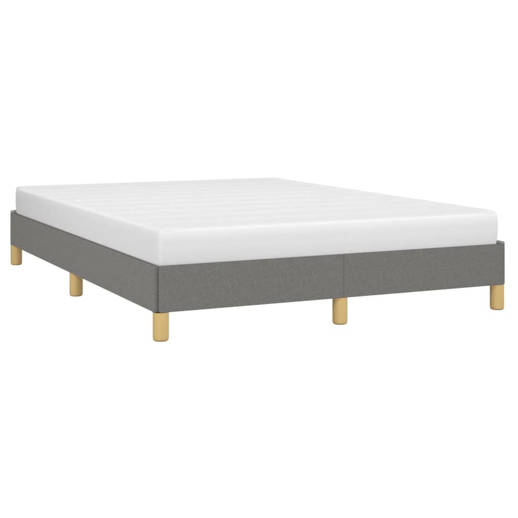 Cadre de lit sans matelas gris foncé 160 x 200 cm tissu - 3