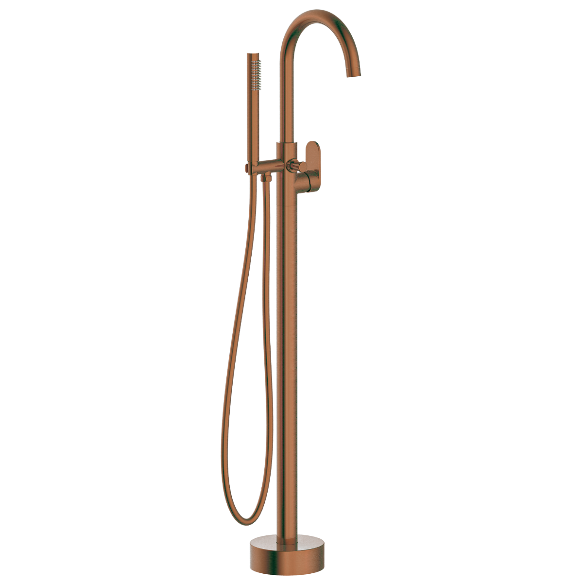 Charme II kolumna mechaniczna do wanny wolnostojącej szczotkowana miedź