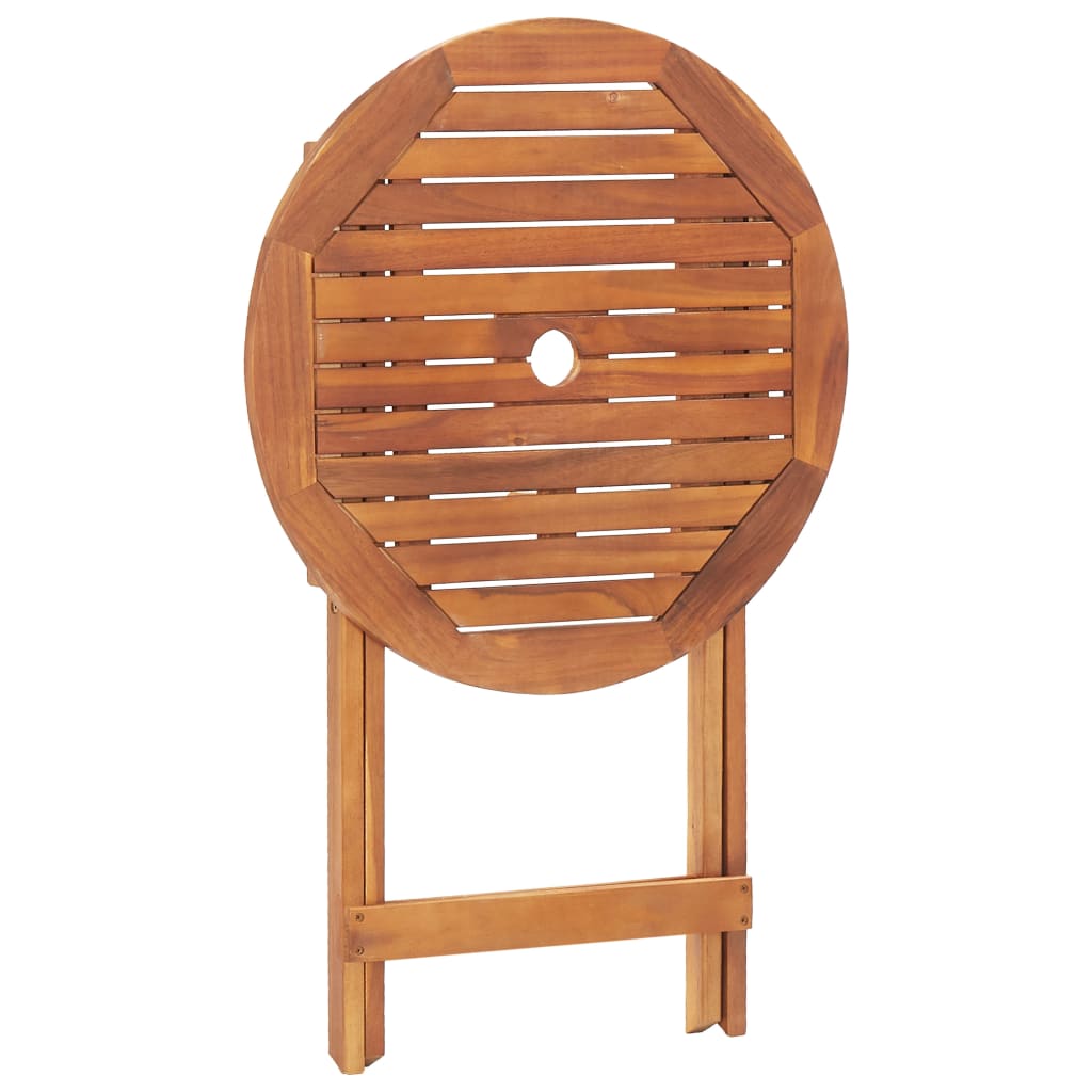 Table à manger de jardin rectangulaire en Bois Marron - 4