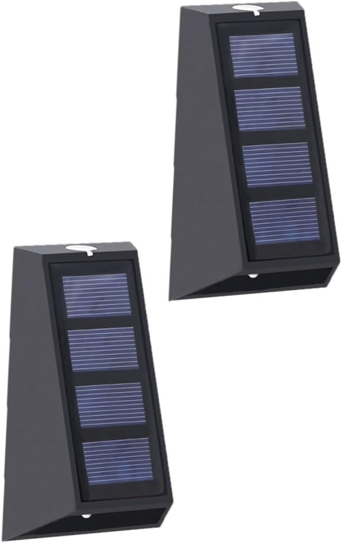 2-częściowa solarna lampa ścienna Solar Wall Lantern Zewnętrzna lampa ścienna Zewnętrzne lampy solarne