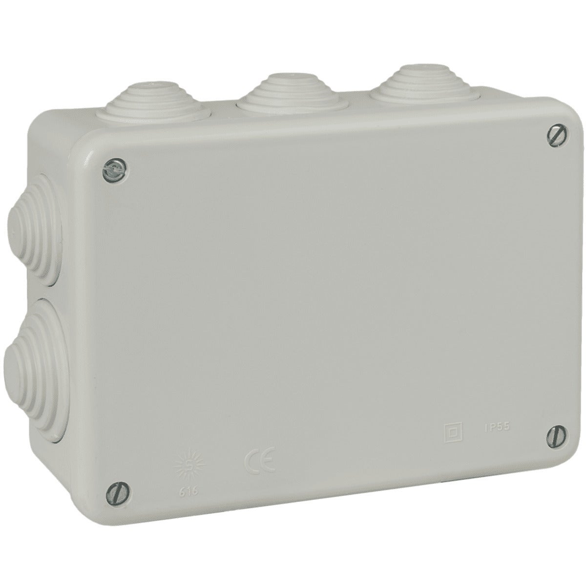 Boîte de dérivation rectangulaire IP55 - 10 entrées - 153 x 110 x 55 mm ...