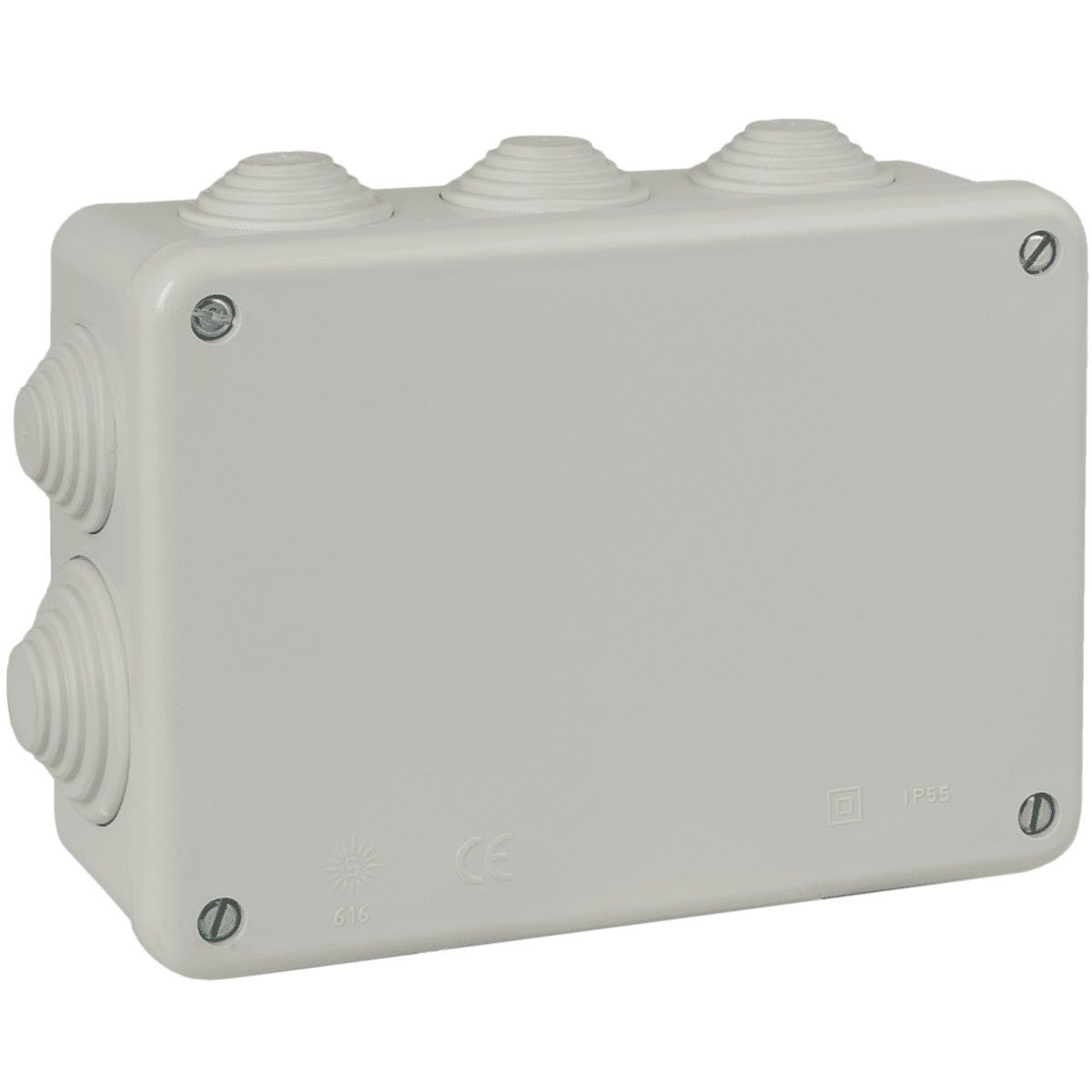 Derivation Box Boîte de dérivation rectangulaire IP55 - 10 entrées - 153 x 110 x 55 mm ...