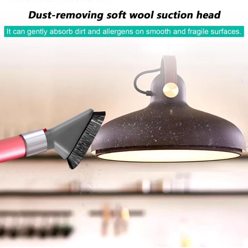 5 Pièces Accessoires Aspirateur pour Dyson V7/V8/V10/V11 (Gris) 3 Brosse + 2 Embout, Pièces Détachées pour Sol/Matelas/Plafonds - 5