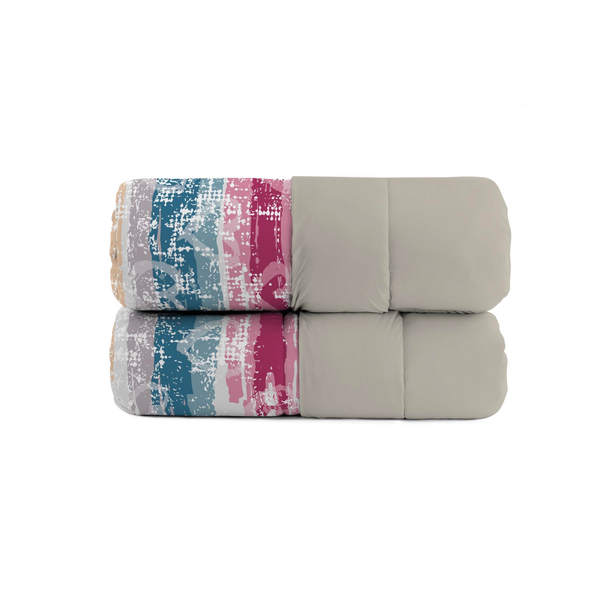 FASHION Trapunta invernale stampata, made in Italy, Love Lines, Piazza e Mezza 220x260cm - 3