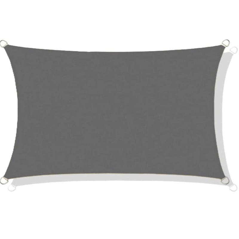 Żagiel przeciwsłoneczny Aio Factory wodoodporny codura ciemnoszary 3x2 m 1szt