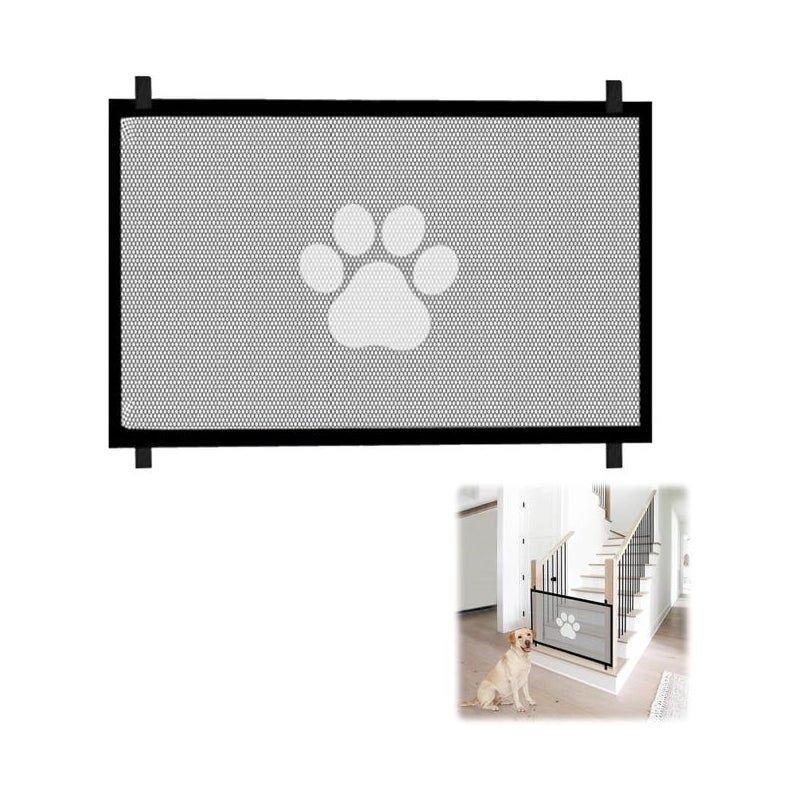 Przenośna bramka zabezpieczająca na schody, odpowiednia dla dzieci i zwierząt, 110x78 cm, nie wymaga wiercenia