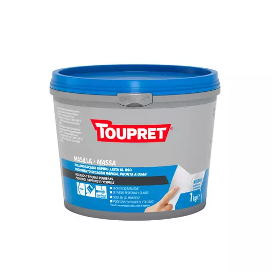 Mastic À Séchage Rapide Prêt À L'Emploi Toupret 1 Kg - 2