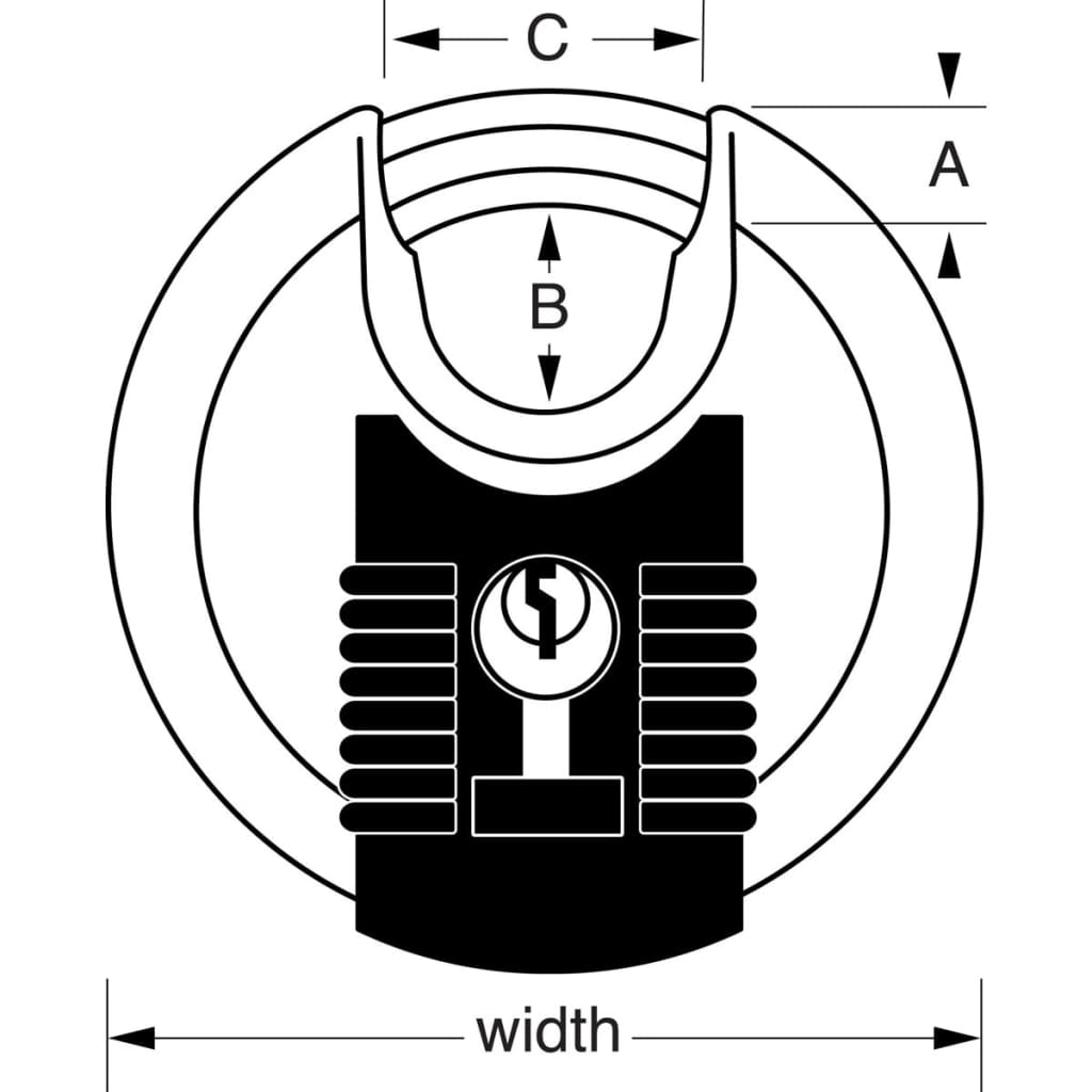Cadenas Disque Excell Acier inox 70 mm M40EURD Master Lock - 3