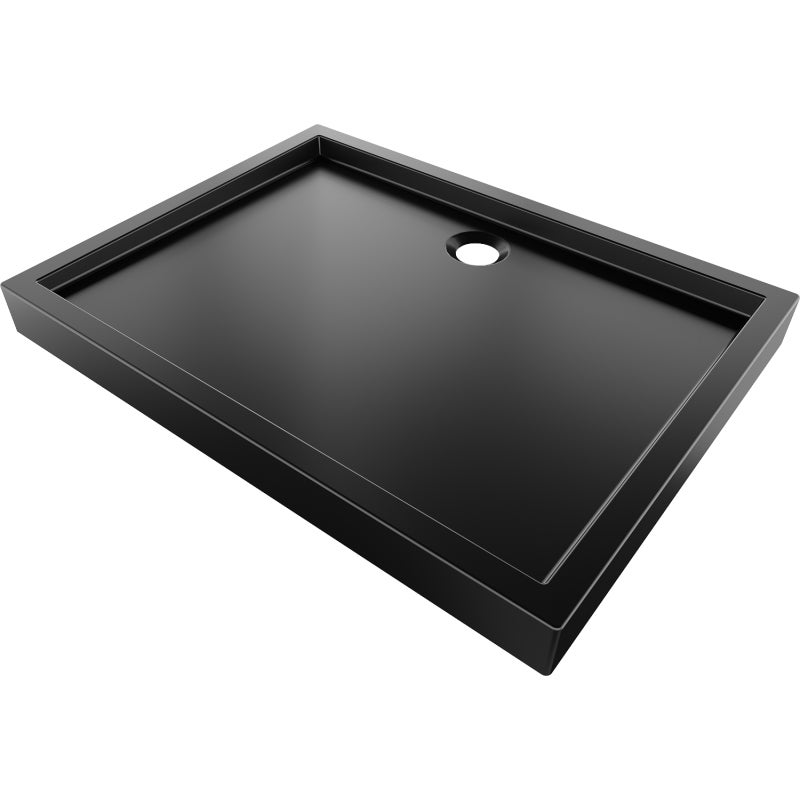 Mexen Flow+ brodzik prostokątny 120 x 70 cm, czarny mat - 46R707012H