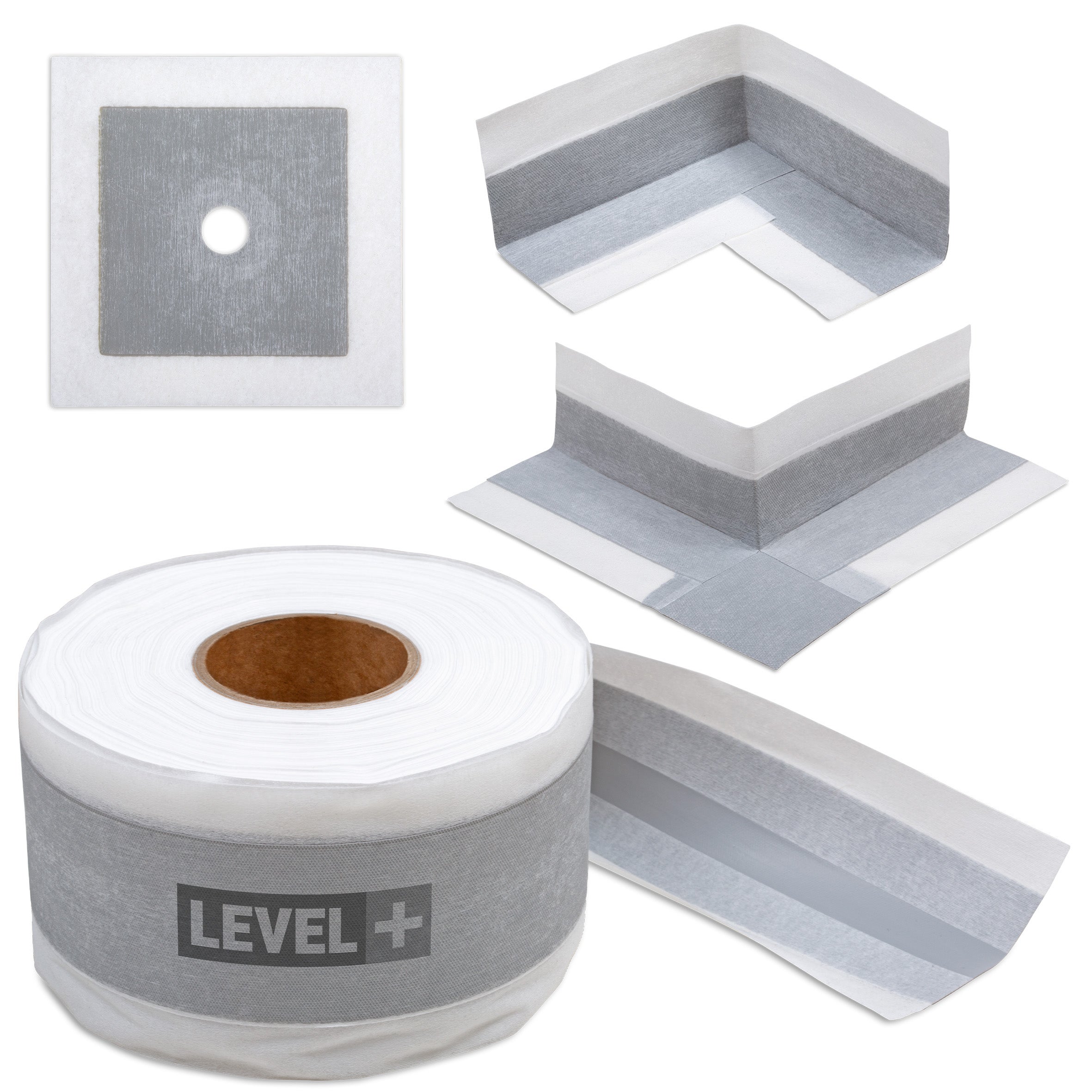 LEVEL+ Kit d'étanchéité pour douche Bandes d'étanchéité Film liquide 7kg SET544 - 7