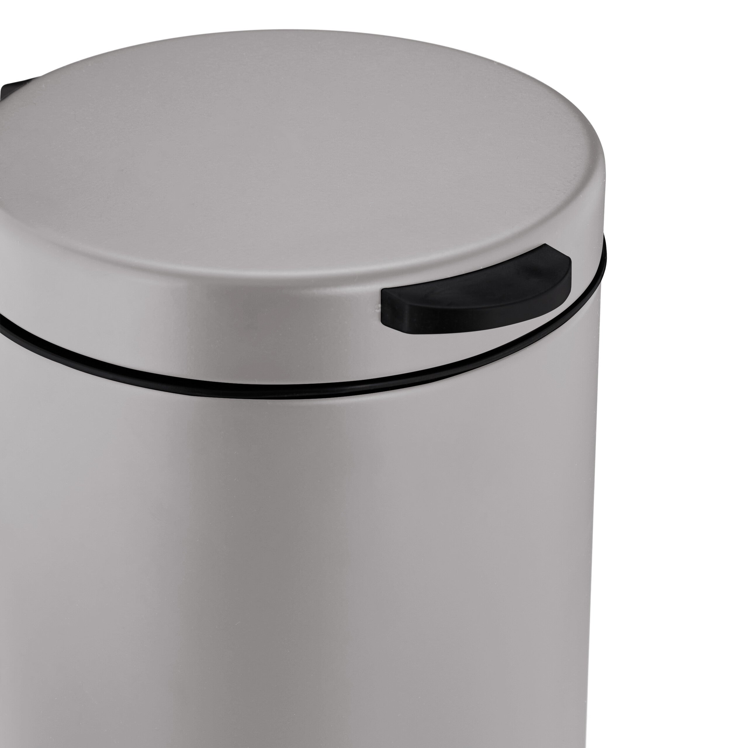 Relaxdays Cestino da Bagno da Muro, 3 L, Chiusura Automatica, Secchio Interno Estraibile, Bidone in Acciaio Inox, Beige - 7