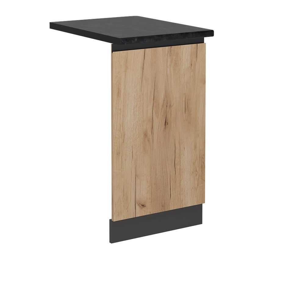 Vicco Panel przedni zmywarki R-Line, Złoty dąb energetyczny, 45 cm J-Shape, BP Antracyt