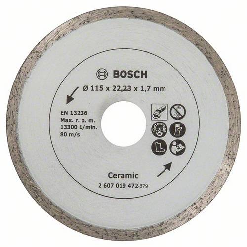 BOSCH Disco de corte de diamante para azulejos, Ø 115 mm REF.2607019472