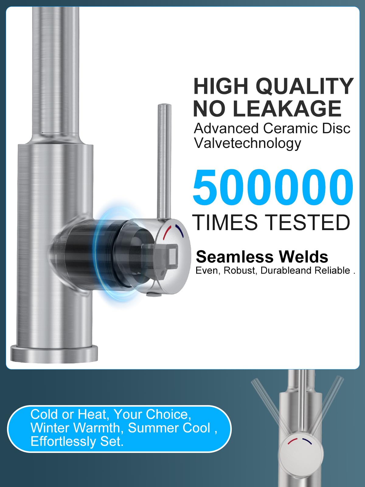 Testa Rubinetto Cucina SREWOHS PRO - Ugello Estraibile 4 Funzioni, Nero Opaco, Facile Installazione - Foto 8