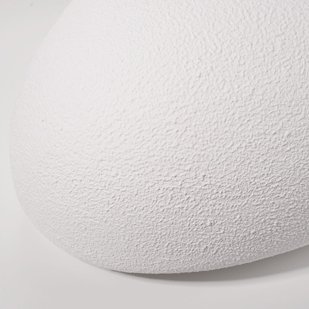 Luminaires suspendus Polystyrène Wabi Sabi Luminaire suspendu Blanc pour Salle à manger Hall Suspension,60x35cm - 4