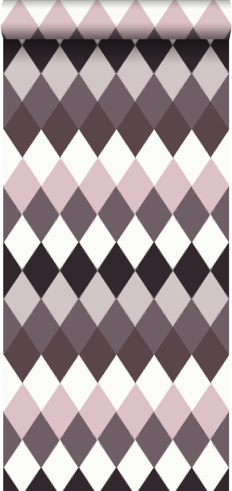 Tapeta okno chwastów taupe w odcieniach fioletu - 53 cm x 10.05 m - ESTAHOME