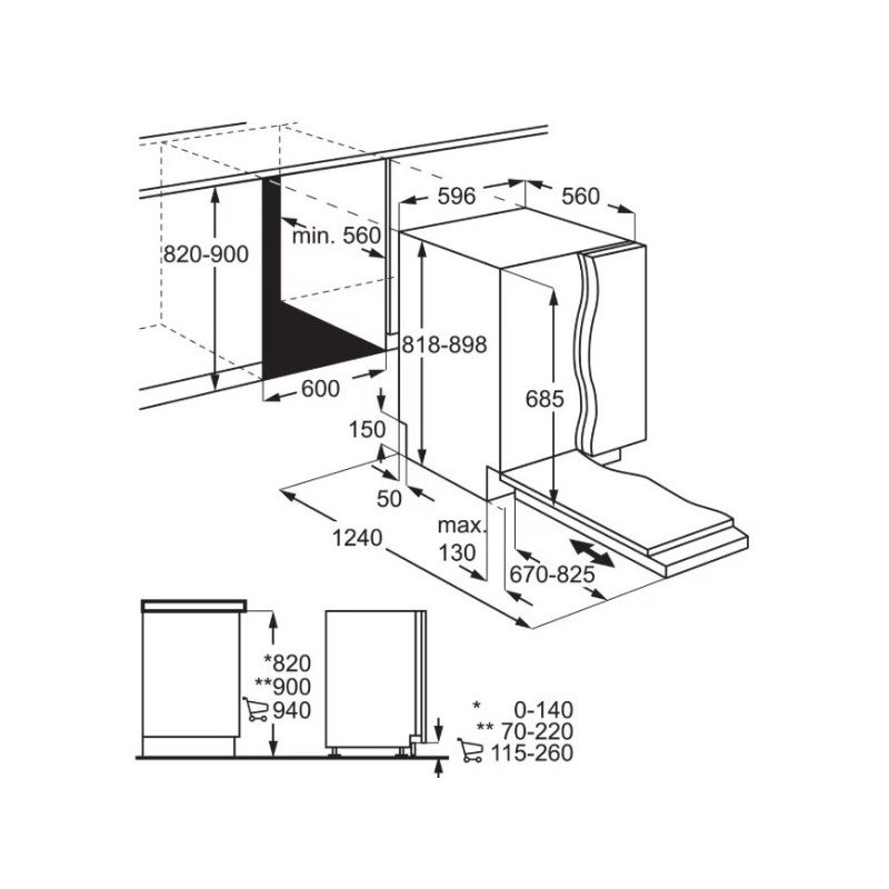 Lavavajillas Integrable AEG FSE54600Z C - 2