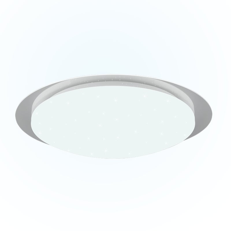 Plafon okrągły FRODENO LED 18W Neutralna biel 1900 lm biały wym:10,2x48x48cm IP44 Trio