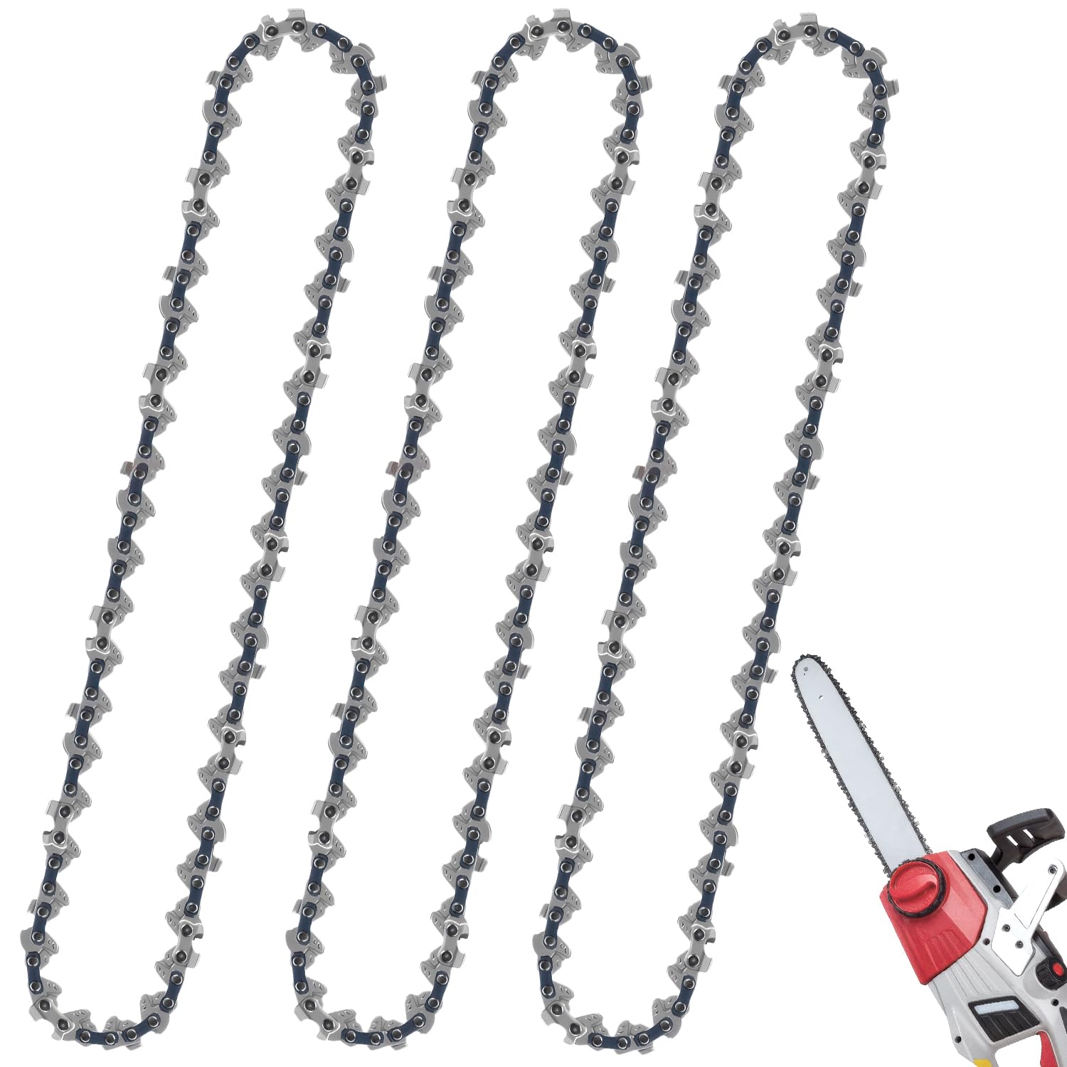 Luanxu Chaîne sans fin en acier inoxydable de 4,5 mm pour stores et stores, chaîne continue de store (chute de 124,5 cm), répare ou remplace une chaîne de store cassée, excellente force
