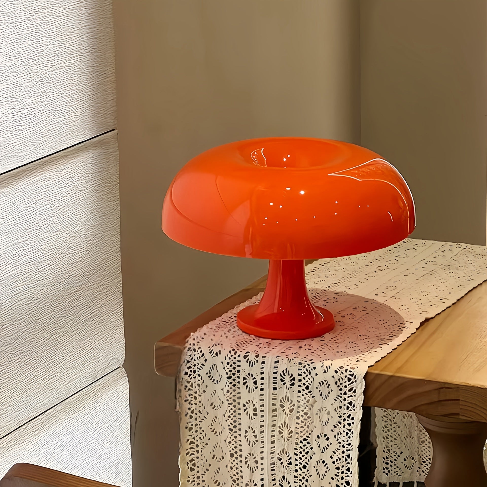 Lampe champignon orange, lampes de chevet à led pour la décoration intérieure, l'étude, vie, chambre - 4