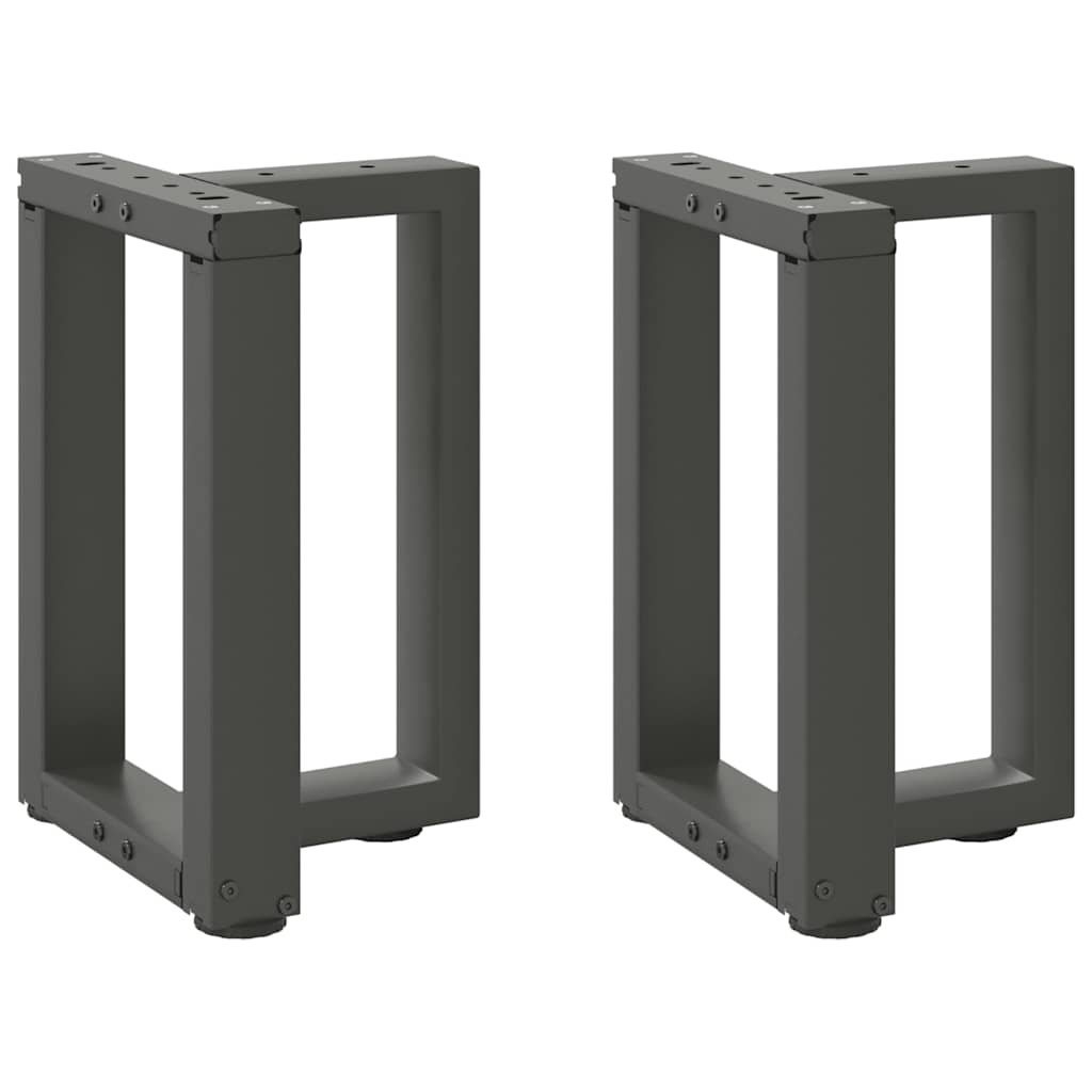 Nogi do stolika kawowego w kształcie litery T 2 szt. Antracyt 28x25x(42-43) cm Stal vidaXL