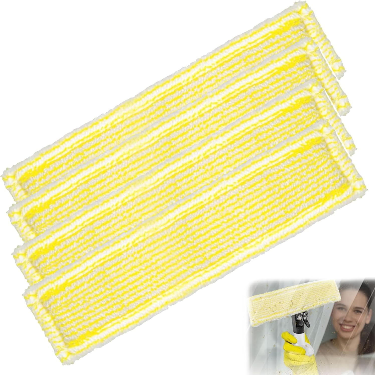 4 SZT. Nakładek z mikrofibry, akcesorium do myjek do okien Kärcher WV 2/WV5