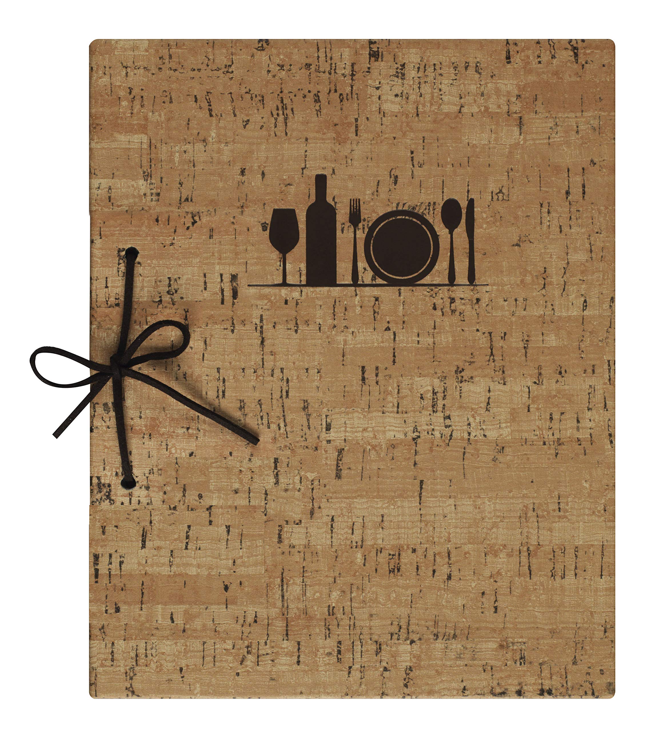 Porte-menu Lacor Céline - Simili Cuir Thermoscellé Or - 4 Pochettes PVC - Format A4 23x32cm - Restaurant