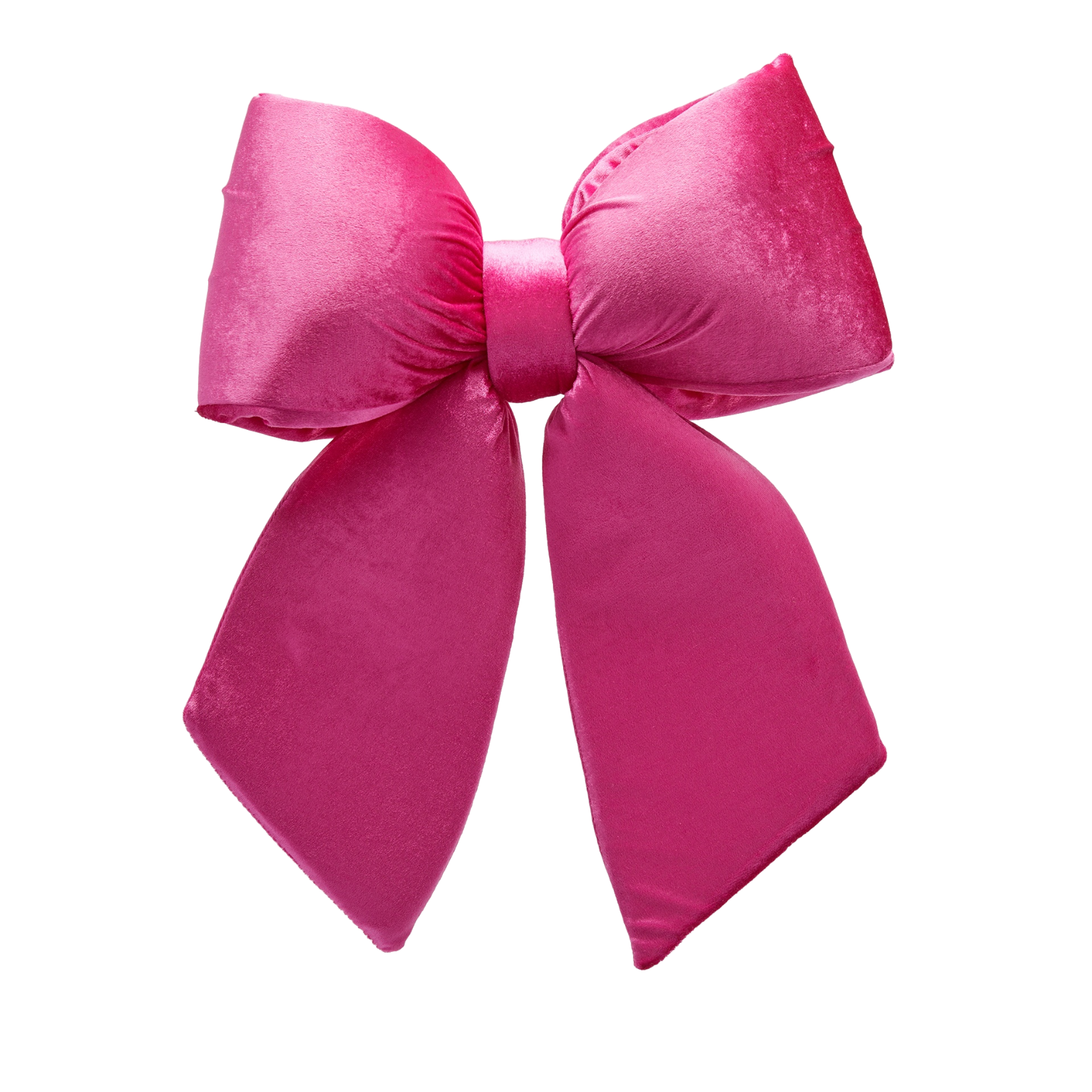 Nœud en velours fuchsia pour décorations de Noël Hauteur 48 cm - 2