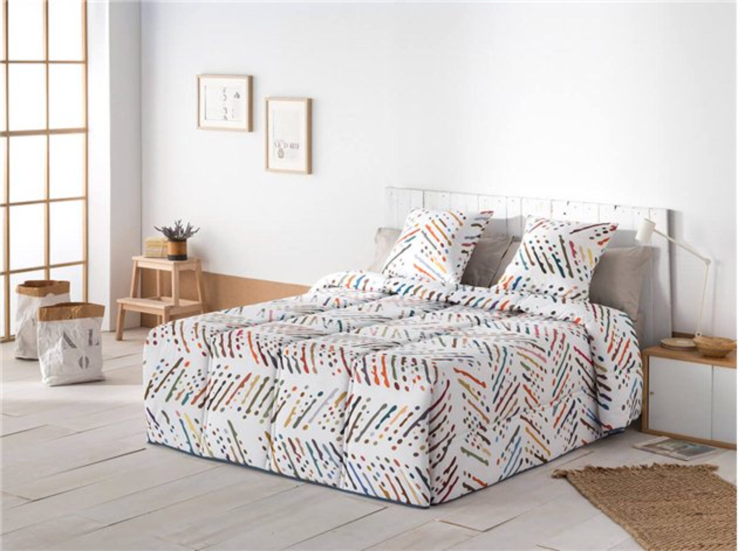 Edredón juvenil confort tokio relleno 200 gr para cama de 105 cm