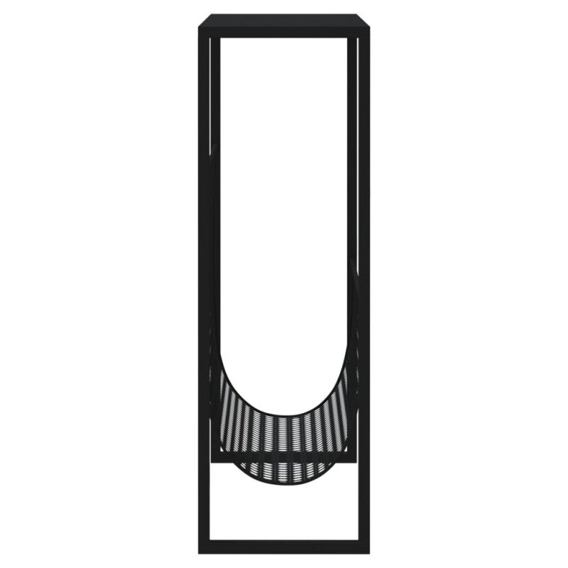 Porte revue Noir 35x15x45 cm Acier - 4