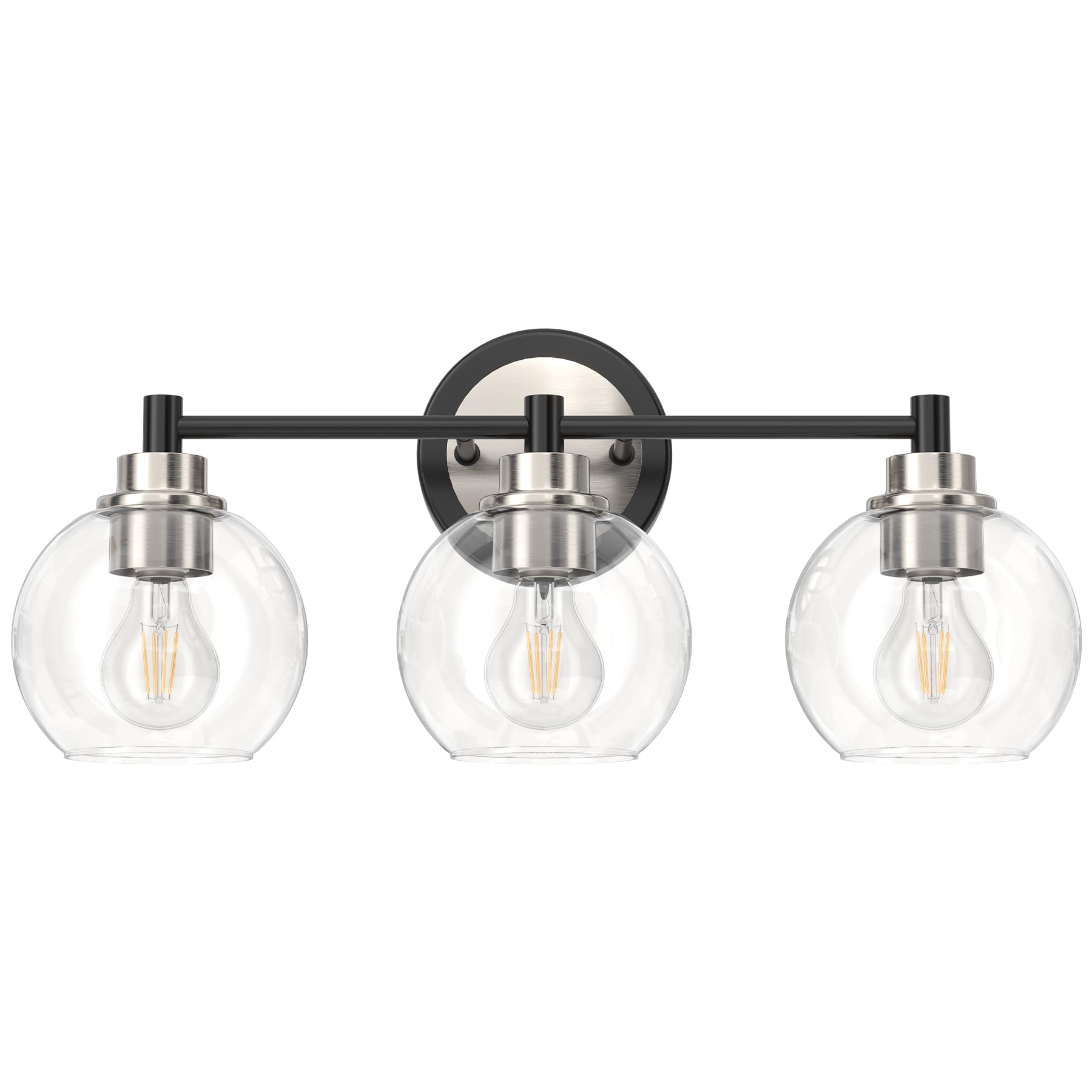 Applique Murale Salle De Bain LED Noire Et Or - Longueur 100 Cm, Rotatif 350°, Blanc Chaud - Pour Miroir, Moderne, économique