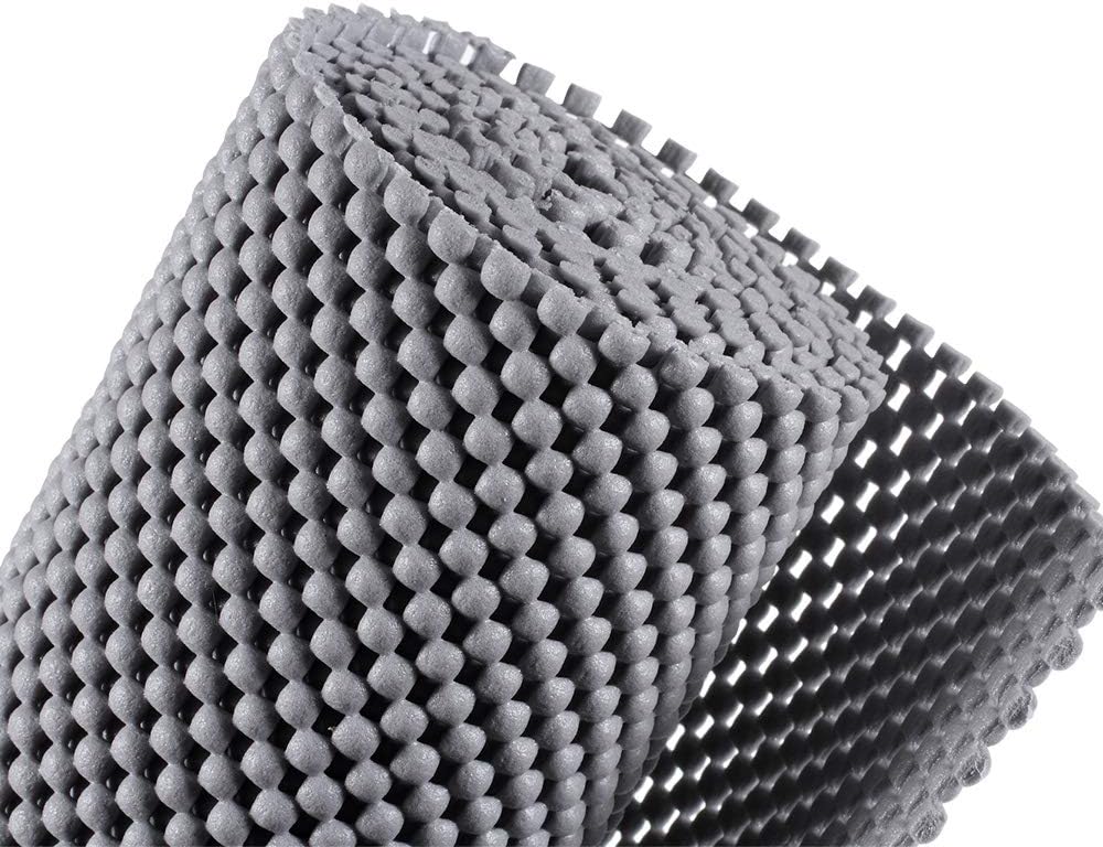 Alfombra antideslizante multiusos - Alfombra antideslizante de PVC - Base antideslizante para alfombra - Gris - 30 x 150 cm - 4