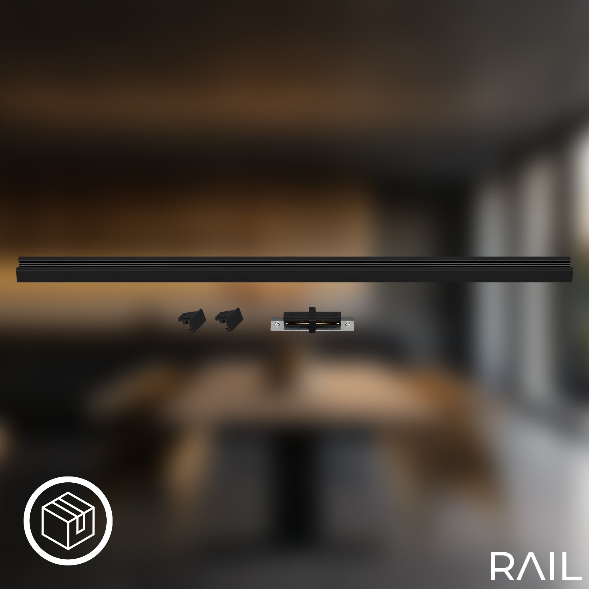 Alimentatore Rail Metallo Nero Opaco - 3