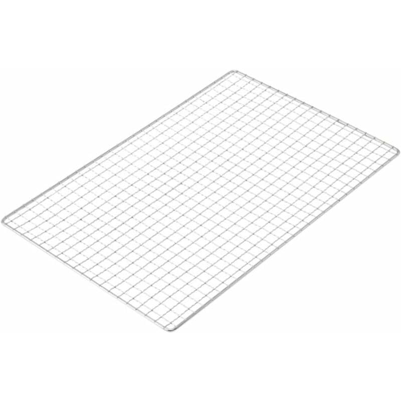 Grill BBQ 45x30 cm - Grill zewnętrzny ze stali nierdzewnej - Akcesoria do grillowania - Grill prostokątny
