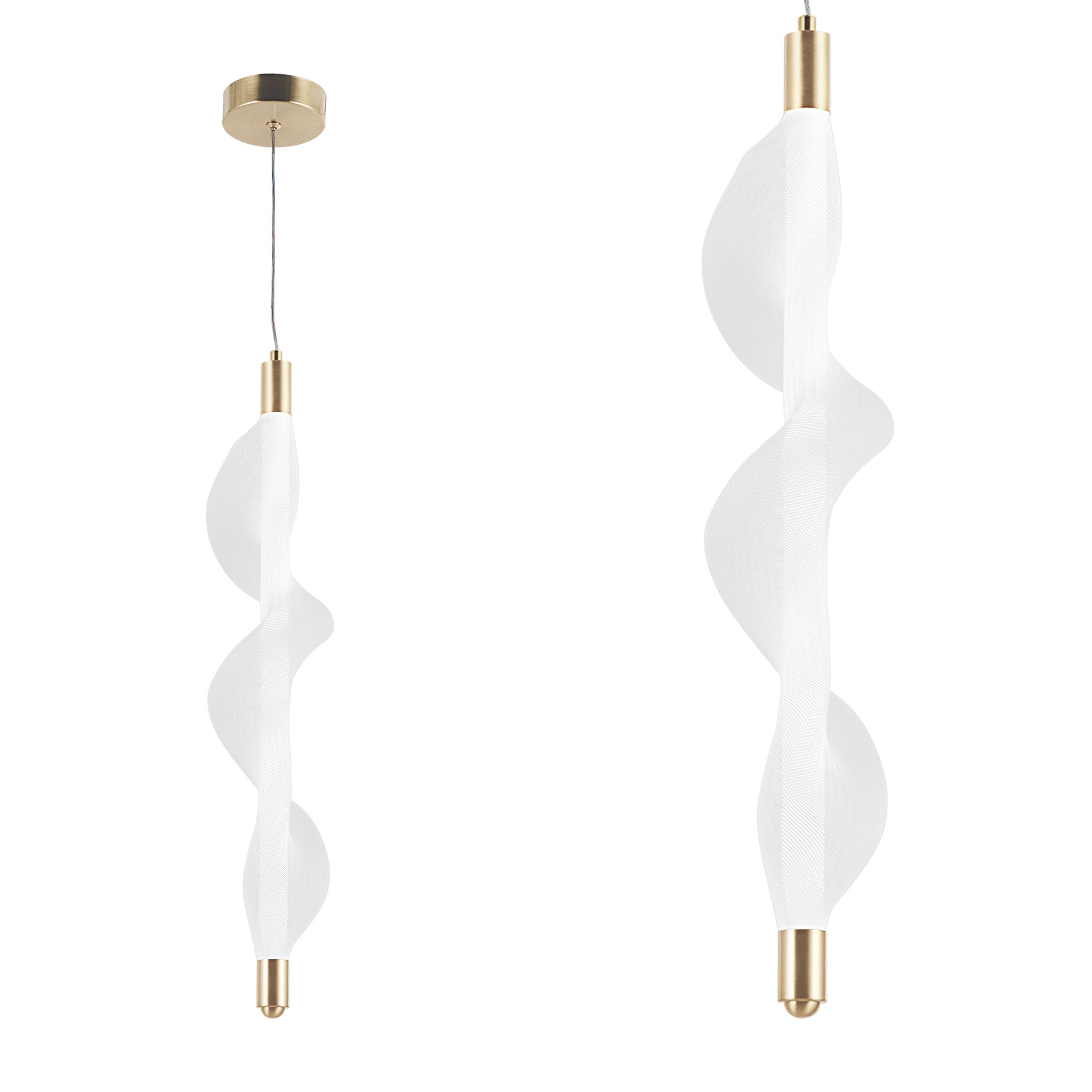 Lampa Sufitowa Wisząca Led Toolight Led G008-1Cp Biały Złoty