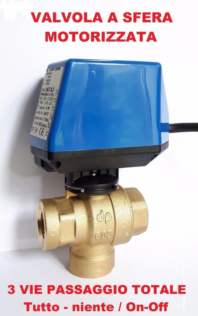 Valvola Zona A Sfera 3vie Con Tee Bypass 3/4(6489) CALEFFI - 648950 - Foto 5