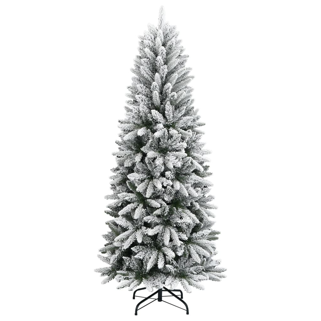Árvore de Natal | Árvore de festas artificial com neve PVC & PE 210 cm CFW563842 - 2