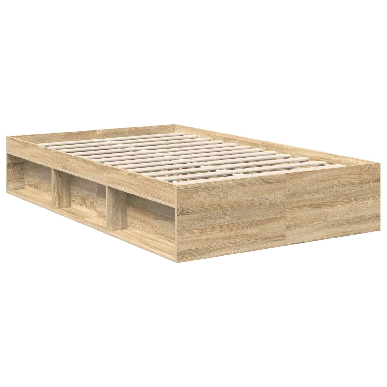 Cadre de lit 120 x 190 cm bois de pin massif - 5