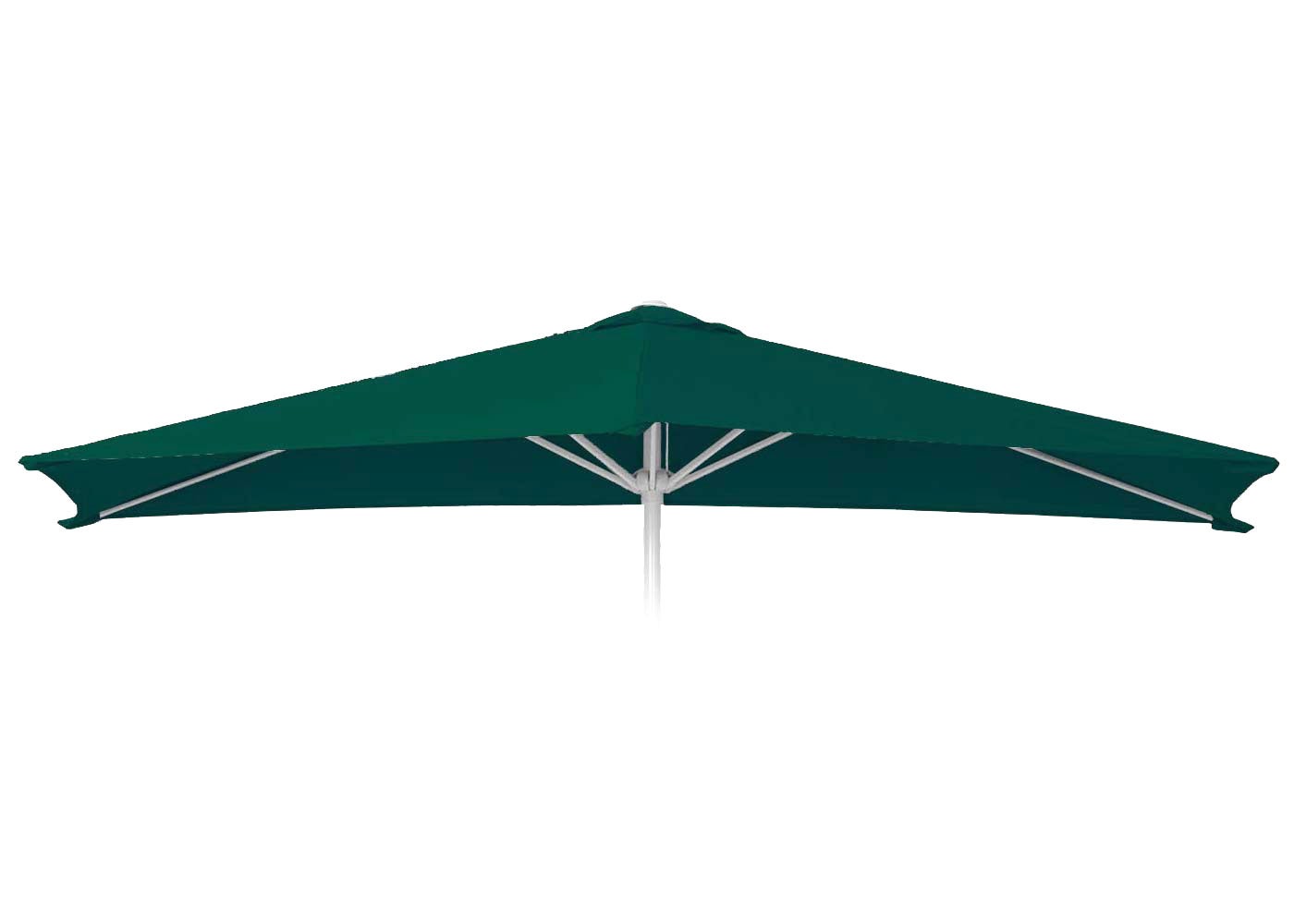 Pokrowiec wymienny na parasol N23, pokrowiec wymienny na parasol, 2x3m prostokątny materiał/tkanina 4,5kg UV 50+ ~ zielony