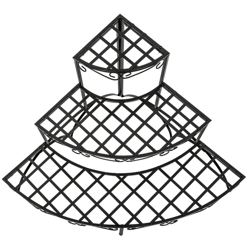 Etagère pour plantes angle 3 niveaux à 3 niveaux TECTAKE - 5
