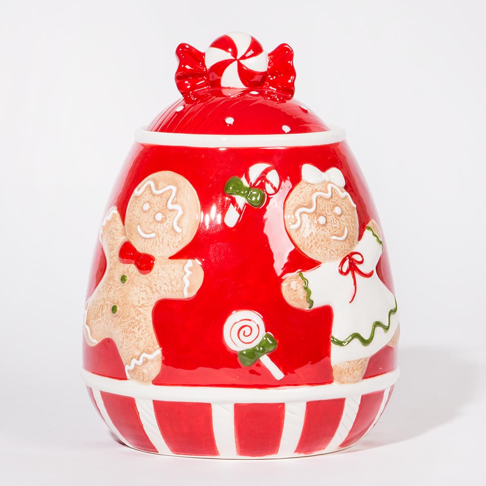 Pot à biscuits GINGERBREAD Rouge 1,8L | Leroy Merlin