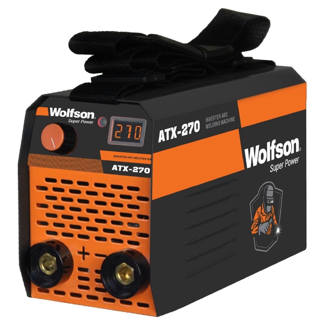 Aparat de sudura WOLFSON ATX-270, MMA 120A, afisaj electronic LCD, Invertor tehnologie inalta
